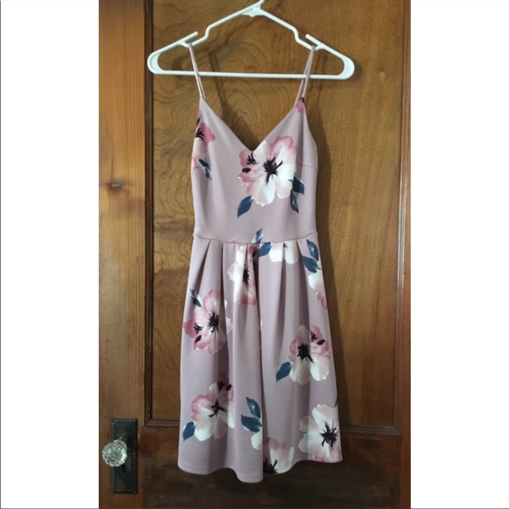 Soprano Pink Floral Spaghetti Strap Dress Size XS